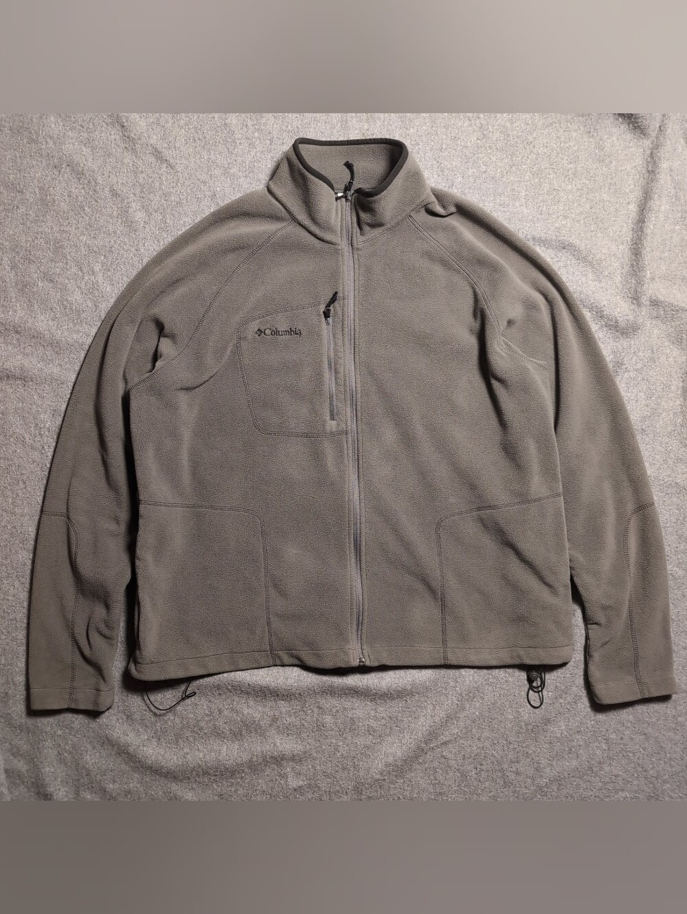 Columbia Men's XXL Full Zip Gray Fleece Jacket XM6223